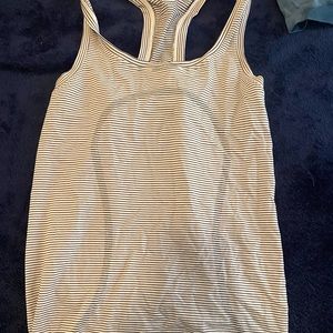 Razorback striped Lululemon tank top